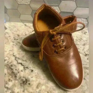 Boys brown casual shoes size 2M